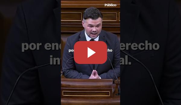 Embedded thumbnail for Rufián, a Albares: "Se capturan salmones; a los presidentes se les secuestra"