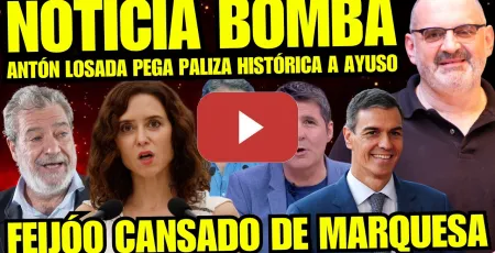 Embedded thumbnail for BESTIALIDAD DE ANTÓN LOSADA HACE TEMBLAR A AYUSO EN DIRECTO “RED DE MENTIRAS AFECTA A FEIJÓO”