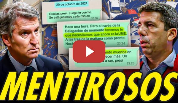 Embedded thumbnail for LOS WHATSAPPS ENTRE FEIJÓO Y MAZÓN DEMUESTRAN QUE AMBOS MINTIERON