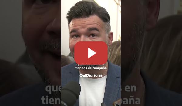 Embedded thumbnail for Rufián: &quot;La diferencia entre Auschwitz y Gaza es que lo segundo aún se puede parar”#españa #noticias
