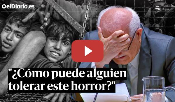 Embedded thumbnail for El representante de PALESTINA en la ONU rompe a LLORAR: “¿Cómo puede alguien tolerar este horror?&quot;