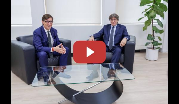 Embedded thumbnail for Salvador Illa y Carles Puigdemont se reúnen en Bruselas