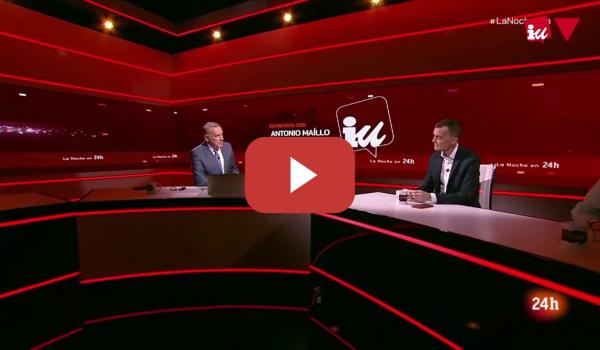 Embedded thumbnail for ENTREVISTA | Antonio Maíllo en &#039;La Noche en 24 horas&#039;