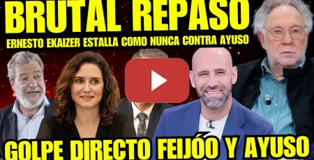 Embedded thumbnail for ¡AYUSO EN PÁNICO! ERNESTO EKAIZER REVELA EL TOPO Y FUTURO POLÍTICO DE AYUSO "USA MÁS DINERO PÚBLICO"