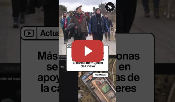 Embedded thumbnail for Más de 100 personas se manifiestan en apoyo a las presas de la cárcel de mujeres de Brieva