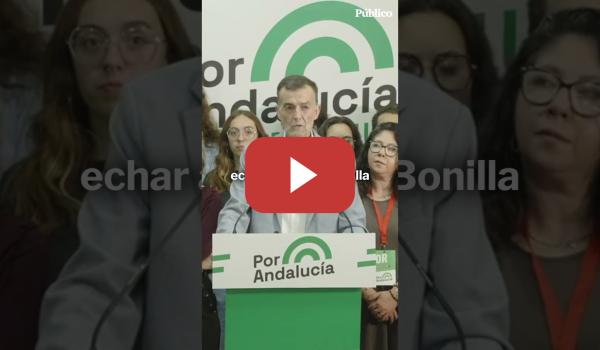 Embedded thumbnail for Antonio Maíllo, candidato de 'Por Andalucía': "No hemos conseguido echar a Moreno Bonilla"