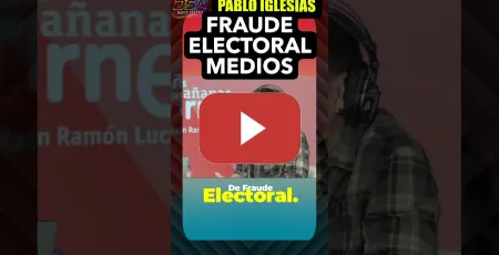 Embedded thumbnail for Pablo Iglesias, el fraude electoral se da en los medios de comunicación.