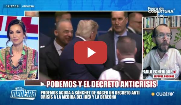 Embedded thumbnail for Encerrona 3vs1 a Echenique en 'Todo Es Mentira' sobre la Otan