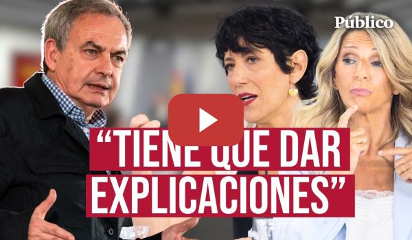 Embedded thumbnail for El Gobierno sigue defendiendo la PRESUNCIÓN DE INOCENCIA de ZAPATERO: "Es el tiempo de la justicia"