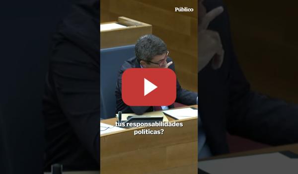 Embedded thumbnail for Joan Baldoví estalla contra Mazón: “Feijóo y tú sois adictos a la mentira”