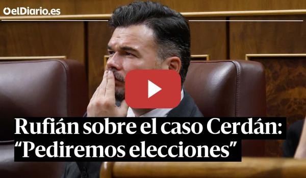 Embedded thumbnail for RUFIÁN: &quot;Si el caso CERDÁN escala a financiación ilegal pediremos al Gobierno ELECCIONES&quot;