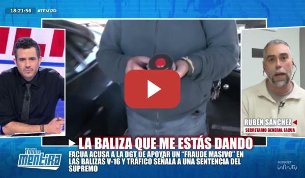 Embedded thumbnail for Nos están engañando con balizas que se presentan como homologadas por la DGT.