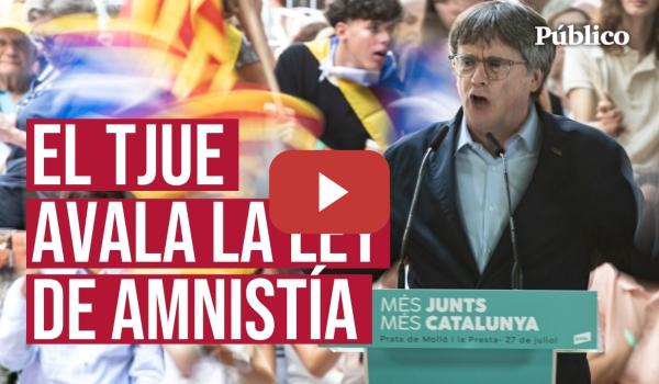 Embedded thumbnail for El Tribunal de Justicia de la UE AVALA la ley de AMNISTÍA