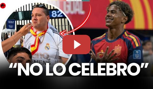 Embedded thumbnail for "Si lo marca Lamine no lo celebro"... el RIDÍCULO de este aficionado del MADRID