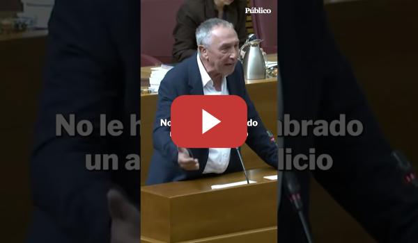 Embedded thumbnail for Joan Baldoví carga contra Pérez Llorca por proteger a Carlos Mazón