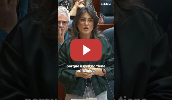 Embedded thumbnail for Bergerot recrimina a Ayuso su apoyo a Trump: "Usted no tiene principios"