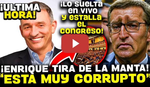 Embedded thumbnail for 💥¡¡ESCÁNDALO!! ENRIQUE SANTIAGO DESTAPA LOS AUDIOS DE LA UCO FILTRADOS AL PP Y A FEIJÓO