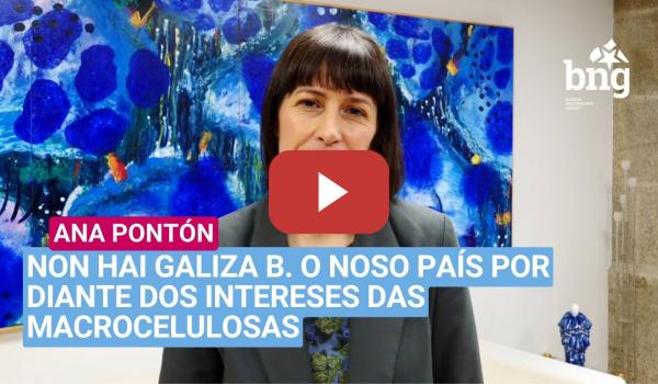 Embedded thumbnail for NON HAI UNHA GALIZA B 🌍. Galiza por diante dos intereses das macrocelulosas.