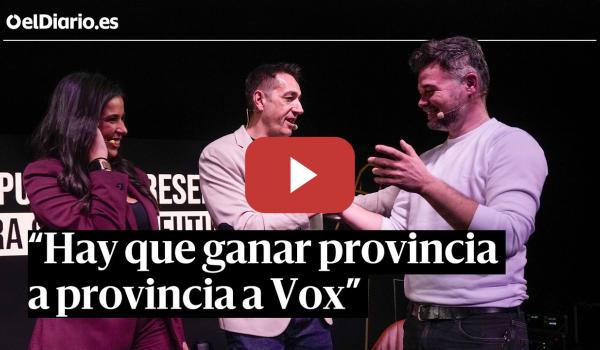 Embedded thumbnail for Gabriel Rufián y Emilio Delgado reclaman un “bloque histórico” para enfrentar a la derecha