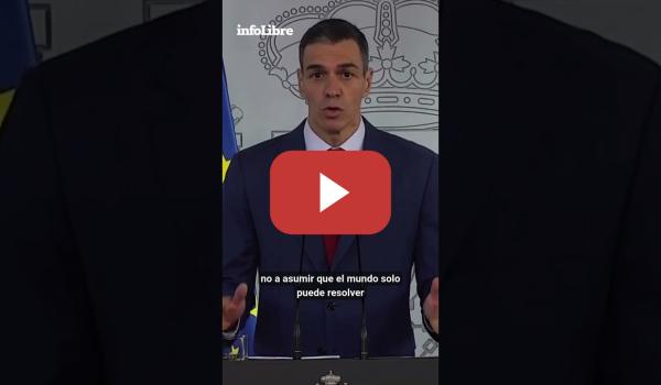 Embedded thumbnail for Sánchez responde a Trump: "No a la guerra"