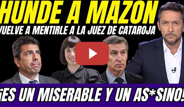 Embedded thumbnail for ⚡ ¡MENTIROSO y AS*SINO! Javier Ruiz DESMONTA las MENTIRAS de Mazón a la JUEZA de Catarroja