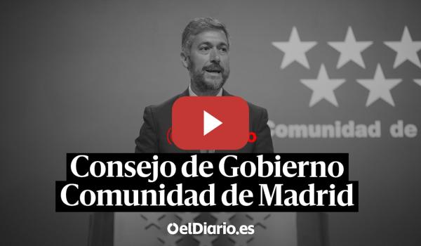 Embedded thumbnail for 🔴 DIRECTO | El portavoz del Gobierno de la Comunidad de Madrid comparece tras la reunión del Consejo