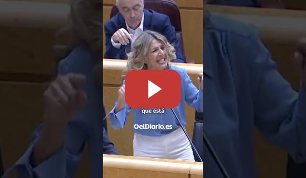 Embedded thumbnail for Yolanda Díaz, al PP: "Estamos en una guerra criminal e ilegítima que ustedes no han condenado"