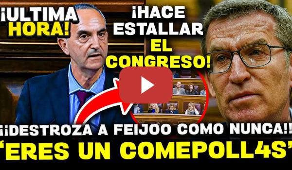 Embedded thumbnail for 💥 Diputado le SACA los COLORES al ANALFABETO de Feijóo ¡LAMEC*LOS de los BANCOS!
