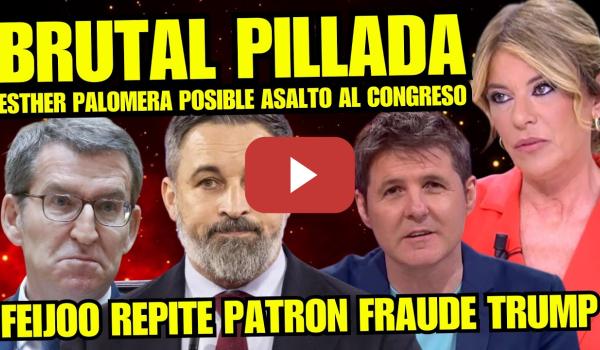 Embedded thumbnail for JUGADA MAESTRA de ESTHER PALOMERA "FRAUDE ELECCTORAL DEL PP y POSIBLE ASALTO AL CONGRESO"