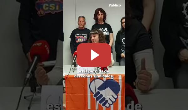 Embedded thumbnail for Representantes sindicales celebran el indulto a 'las Seis de La Suiza': "Somos muchas más que seis"