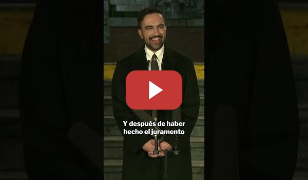 Embedded thumbnail for MAMDANI en la toma de posesión como alcalde de Nueva York: "Es el privilegio de toda una vida"