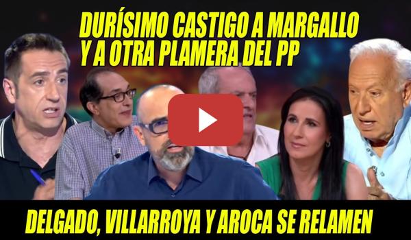Embedded thumbnail for Emilio Delgado S0METE a un DURO CALVARIOS a MArgallo y Villarroya y Aroca a una PERIODISTA AFÍN a PP