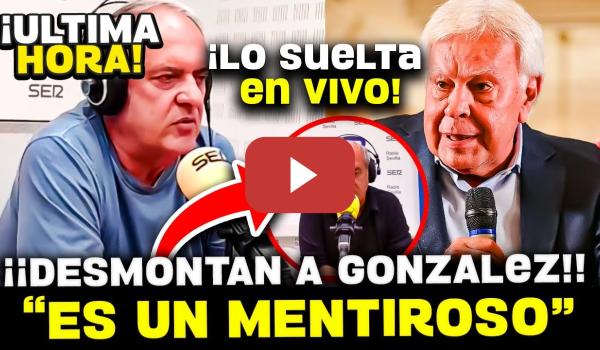 Embedded thumbnail for 💥 JAQUE MATE A FELIPE GONZÁLEZ: AROCA LO DESMONTA Y LE TIRA LA CARETA EN SU CRUZADA CONTRA SÁNCHEZ