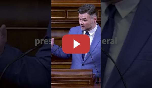 Embedded thumbnail for Rufián: "Un presidente que va a un funeral sin ser invitado por los familiares es un psicópata"