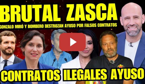 Embedded thumbnail for ¡BRUTAL! BOMBERO DEJA EN RIDÍCULO A AYUSO CON PRUEBAS NEGLIGENCIA "DESMONTA BULOS FALSOS CONTRATOS"