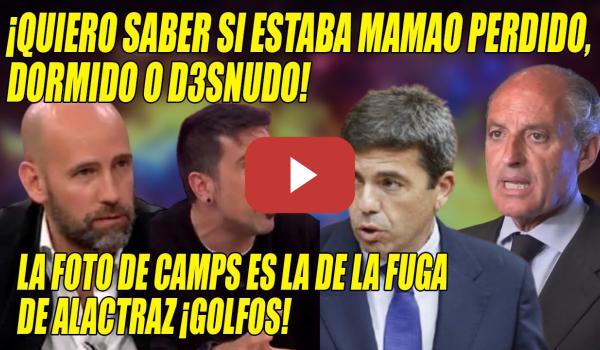 Embedded thumbnail for ¡GOLFO,BORRACHO!🔥Miró y Espinar ARDEN y HUNDEN a Camps y Mazón🔥¡Parece la FUGA de ALCATRAZ!