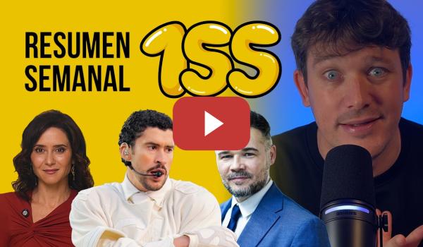 Embedded thumbnail for Rufián y la unidad, Bad Bunny, Txeroki y Alfonso Serrano #ResumenSemanal 155 | Miguel Charisteas