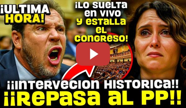 Embedded thumbnail for 💥ÉPICA DE ÓSCAR PUENTE: DESTRUYE A PP Y VOX CON UNA INTERVENCIÓN QUE ARRASA HASTA LAS ESPERANZAS