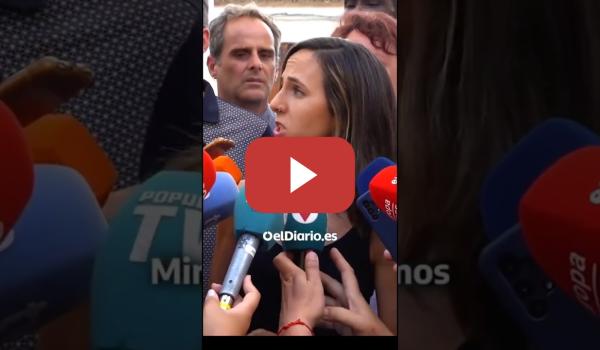 Embedded thumbnail for Ione Belarra pone en su sitio a Vito Quiles en Torre Pacheco y la gente echa a Ndongo