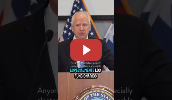 Embedded thumbnail for El gobernador de Minnesota: «Las palabras de odio de Donald Trump no corresponden en Minnesota»