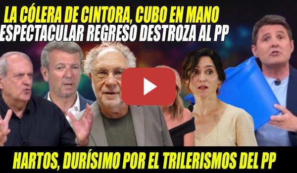 Embedded thumbnail for La IRA de Jesús Cintora CUBO en mano y DUROS Ekaizer,Aroca,Palomera contra el PP⚡Ayuso PRESCINDIBLE!