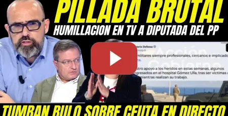 Embedded thumbnail for HUMILLACIÓN HISTÓRICA EN TV A DIPUTADA DEL PP "ANA VÁZQUEZ PILLADA EN DIRECTO SOLTANDO BULO DE CEUTA