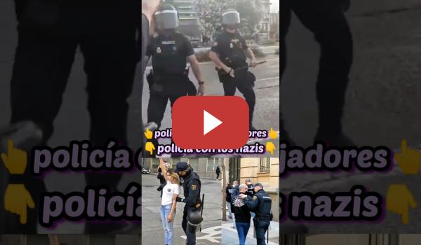 Embedded thumbnail for Un policía lanza contra el suelo a una manifestante en Valencia