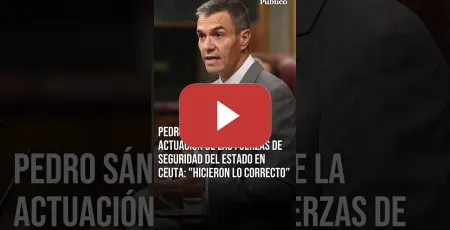 Embedded thumbnail for SÁNCHEZ sobre la actuación de las fuerzas de seguridad del estado en CEUTA: "Hicieron lo correcto"