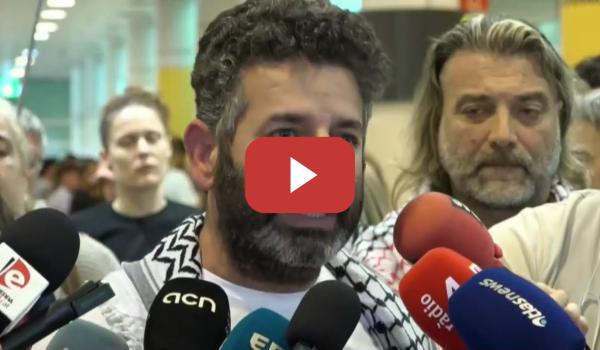 Embedded thumbnail for El activista Saif Abukeshek al aterrizar en Barcelona: "Volveré a hacer las maletas"