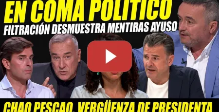 Embedded thumbnail for FILTRACIÓN PRUEBA MENTIRAS AYUSO. COMA POLÍTICO Y RAPAPOLVO SIN IGUAL PARA ELLA Y SU BANDA