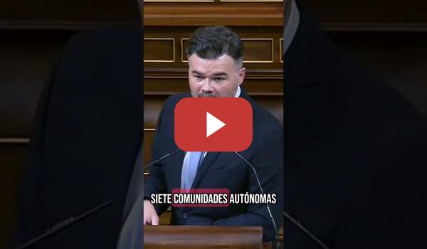 Embedded thumbnail for Gabriel Rufián recuerda cómo Ayuso y Mazón dieron las competencias al gobierno en el apagón