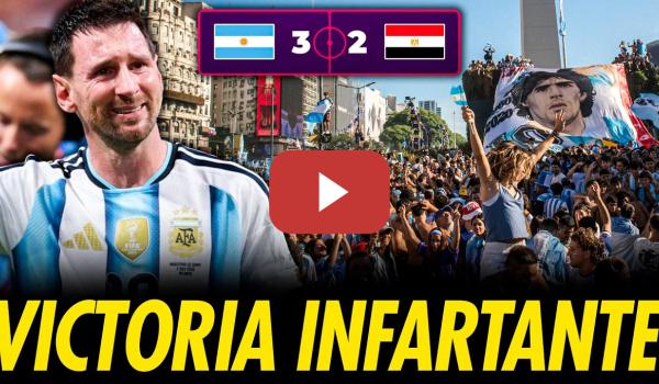 Embedded thumbnail for ARGENTINA SE VUELVE LOCA CELEBRANDO SU VICTORIA INFARTANTE EN EL MUNDIAL DE FÚTBOL