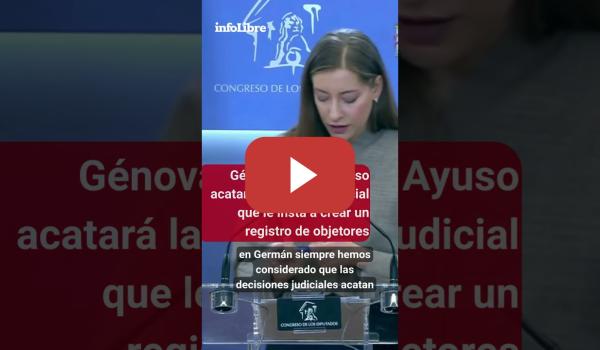Embedded thumbnail for Génova dice que Ayuso acatará la decisión judicial que le insta a crear un registro de objetores