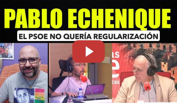 Embedded thumbnail for Pablo Echenique apunta que el PSOE no quiso la regularización de migrantes, otro cambio de opinión.